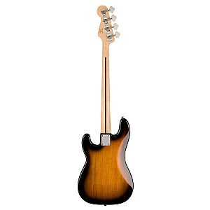Squier Sonic Precision Bass Guitar w/White Pickguard, Maple FB, 2 Color Sunburst